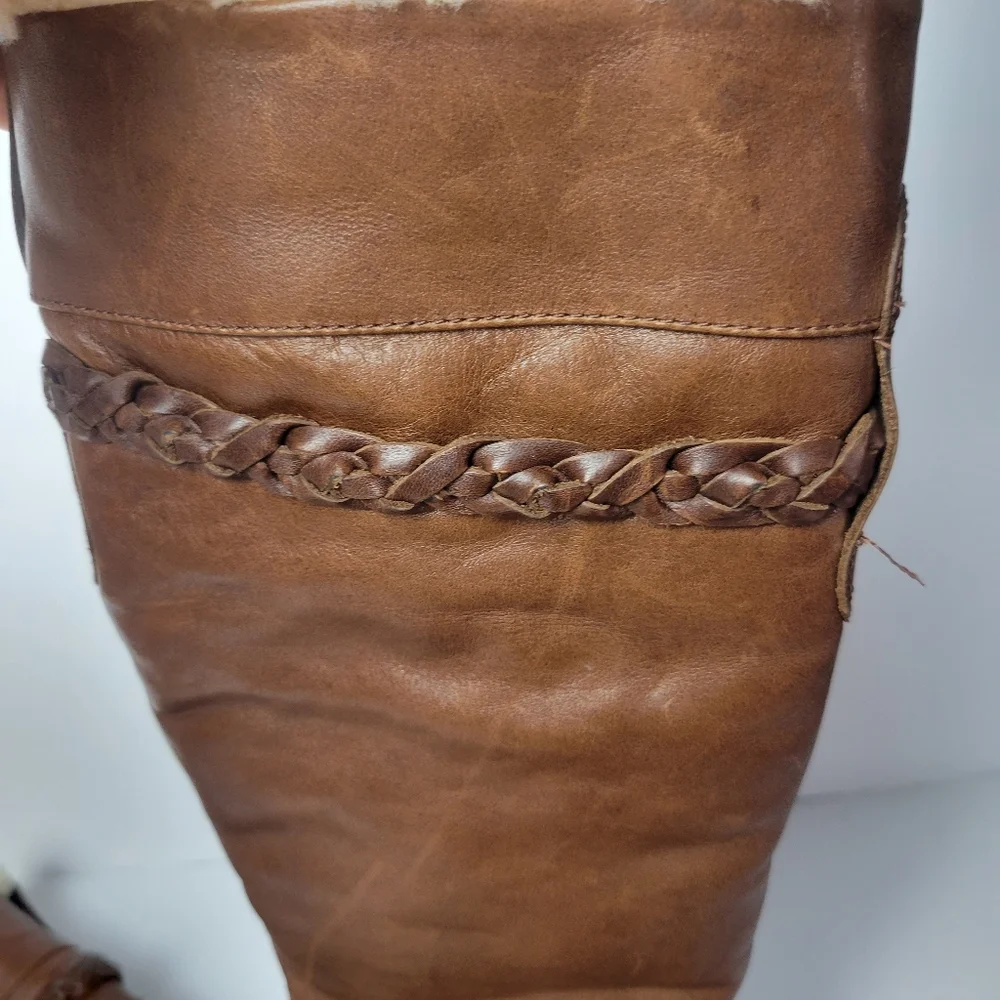 UGG Savana Leather Boots Size 6 - Picture 11 of 14